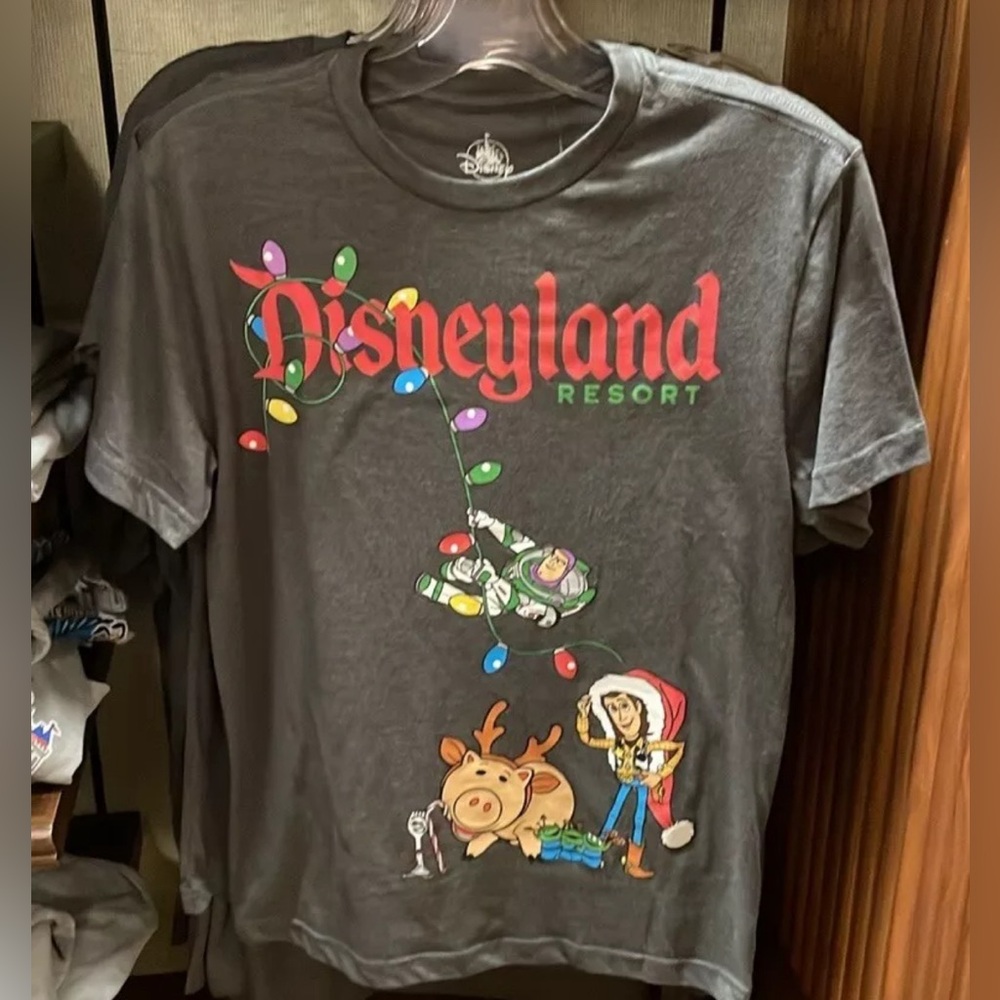 2024 Disneyland Christmas Toy Story Buzz Lightyear Woody and Hamm T-Shirt